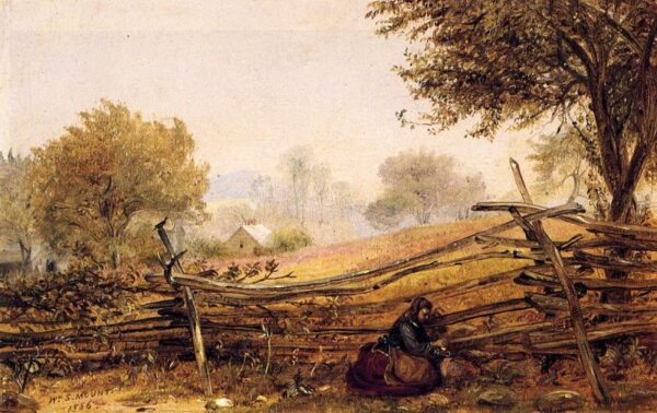 Cracking Nuts by William Sidney Mount, hand-painted oil painting reproduction