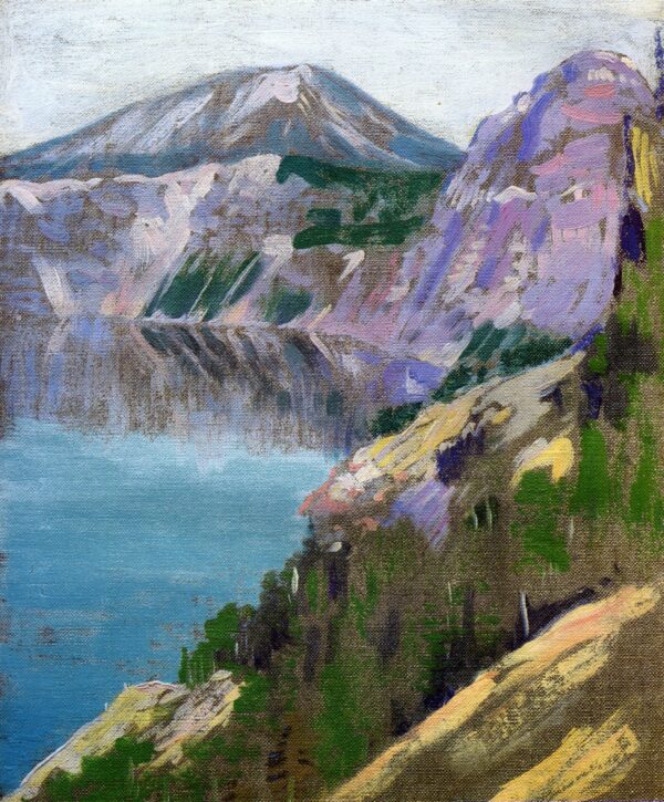Crater Lake 1919 by Arthur Wesley Dow, hand-painted oil painting reproduction