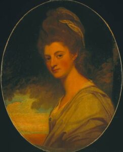 Portrait of Elizabeth, Countess of Craven by George Romney, hand-painted oil painting reproduction