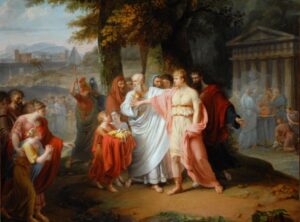 Telemachus Refusing the Crown of Crete by François Gérard, hand-painted oil painting reproduction