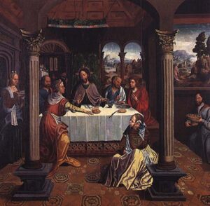Cristo em Casa de Marta by Vasco Fernandes, hand-painted oil painting reproduction