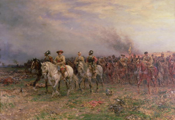 Cromwell after the Battle of Marston Moor by Ernest Crofts, hand-painted oil reproduction