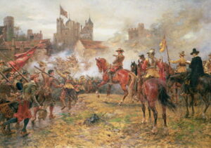 Cromwell at the Storming of Basing House 1900 by Ernest Crofts, hand-painted oil painting reproduction