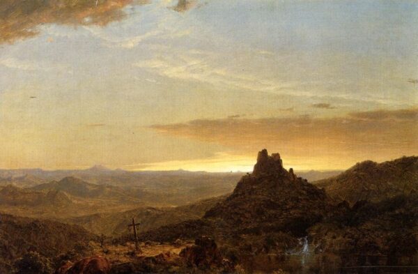 Cross in the Wilderness by Frederic Edwin Church, hand-painted oil painting reproduction