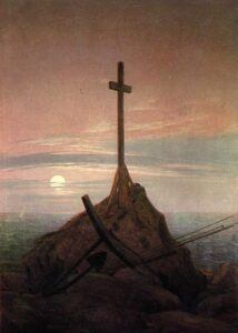 Cross on the Baltic Sea by Caspar David Friedrich, hand-painted oil painting reproduction