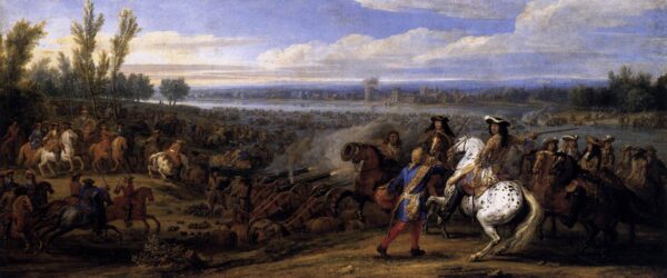 Crossing the Rhine by Adam Frans van der Meulen, hand-painted oil painting reproduction