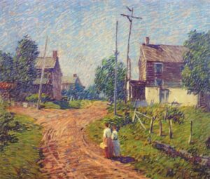 Crossroad by Robert Spencer, hand-painted oil painting reproduction