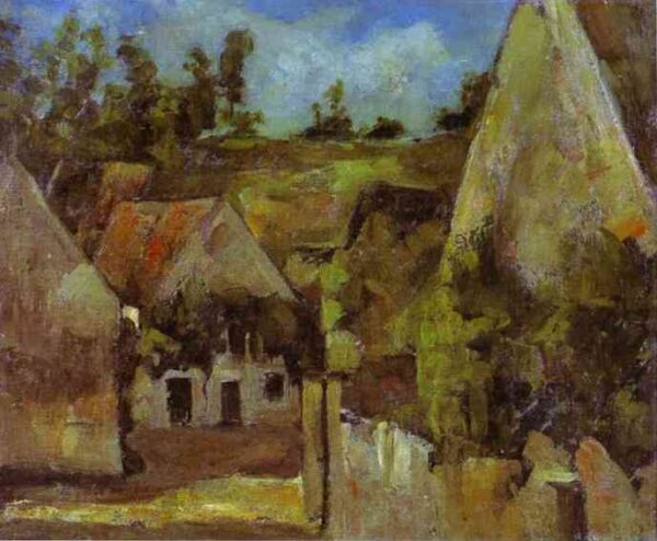 Crossroads at the Rue Remy Auvers by Paul Cézanne, hand-painted oil painting reproduction