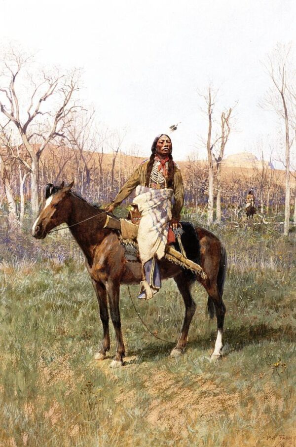 Crow Scouts by Henry Farny, hand-painted oil painting reproduction