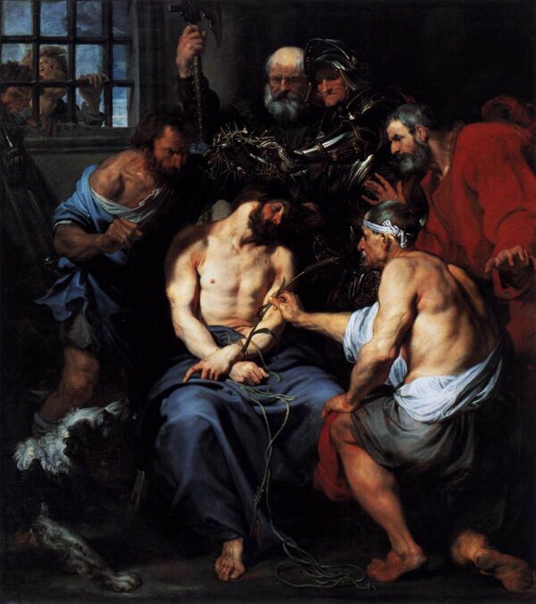 Crowning with Thorns by Sir Anthony van Dyck, hand-painted oil painting reproduction
