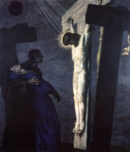 Crucifixion by Franz von Stuck, hand-painted oil painting reproduction