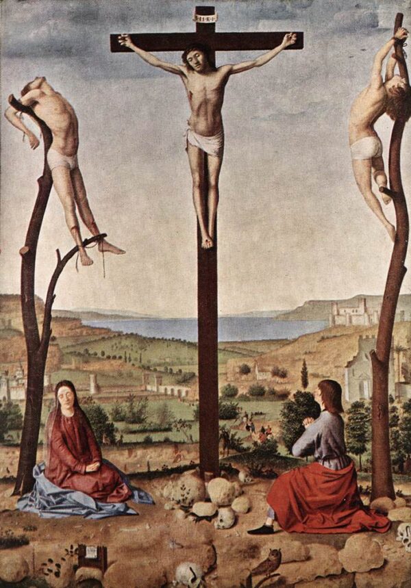 Crucifixion by Antonello da Messina, hand-painted oil painting reproduction
