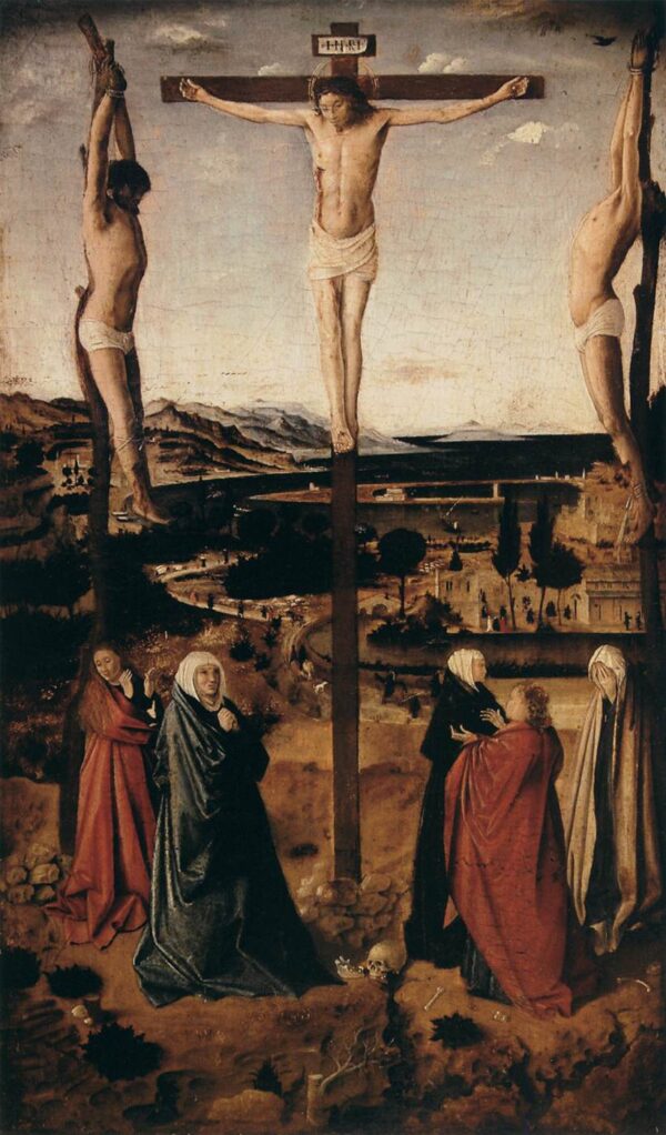 Crucifixion b by Antonello da Messina, hand-painted oil painting reproduction