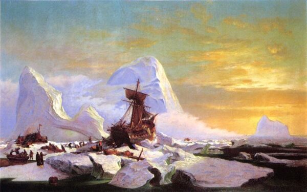 Crushed in the Ice by William Bradford, hand-painted oil painting reproduction