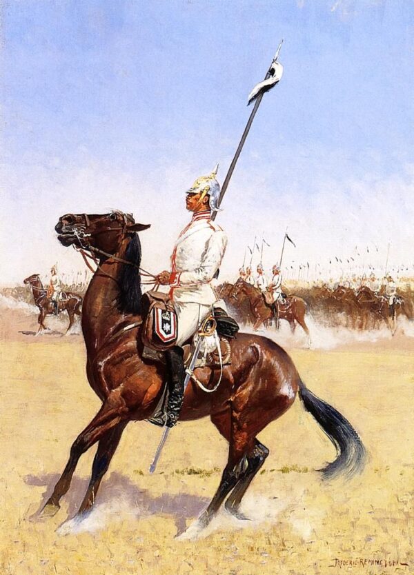 Cuirassiers by Frederic Remington, hand-painted oil painting reproduction