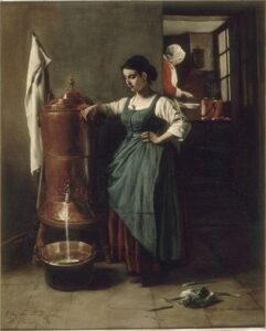 La Fontaine en Cuivre – Int by François Bonvin, hand-painted oil painting reproduction