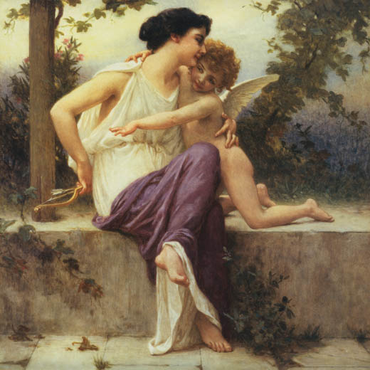 Cupid Disarmed by Guillaume Seignac, hand-painted oil reproduction