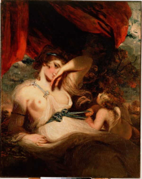 Cupid Untying the Zone of Venus by Joshua Reynolds, hand-painted oil painting reproduction
