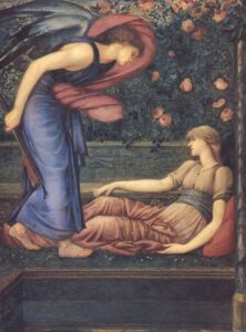Cupid and Psyche by Edward Burne-Jones, hand-painted oil painting reproduction