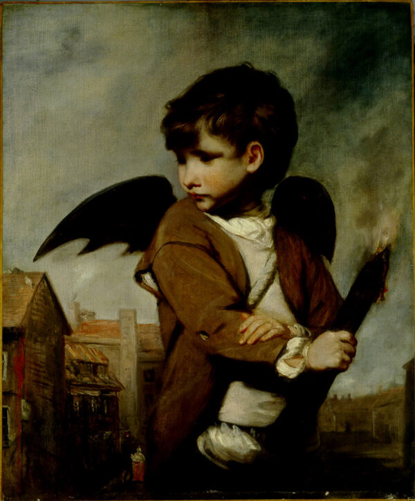 Cupid as Link Boy by Joshua Reynolds, hand-painted oil painting reproduction