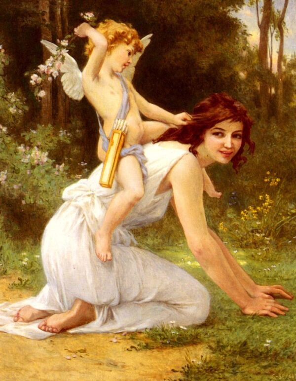 Cupid’s Folly by Guillaume Seignac, hand-painted oil painting reproduction