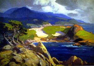 Cypress Point by Franz Bischoff, hand-painted oil painting reproduction