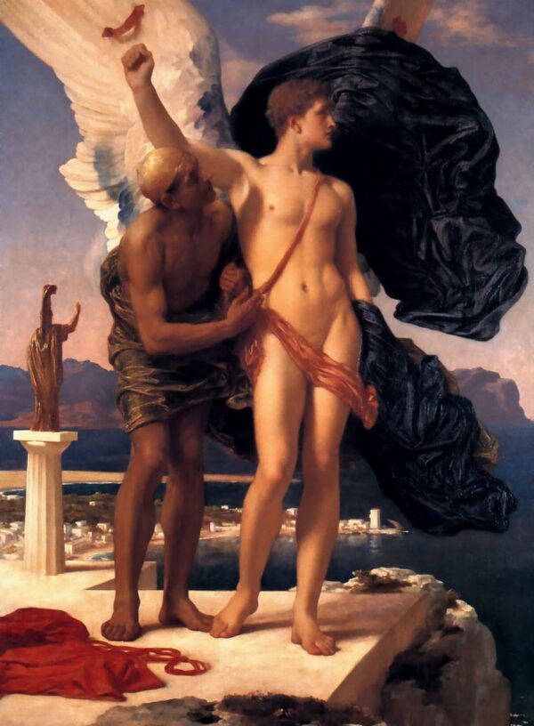 Daedalus and Icarus by Lord Frederick Leighton, hand-painted oil painting reproduction