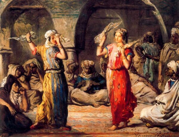 Dance of the Kerchiefs by Théodore Chassériau, hand-painted oil painting reproduction