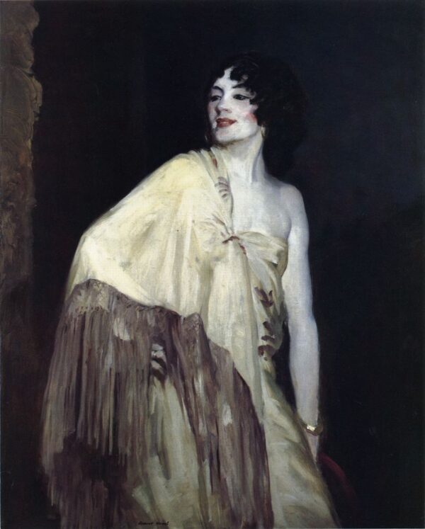 Dancer in a Yellow Shawl by Robert Henri, hand-painted oil painting reproduction