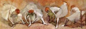 Dancers Adjust Slippers by Edgar Degas, hand-painted oil painting reproduction
