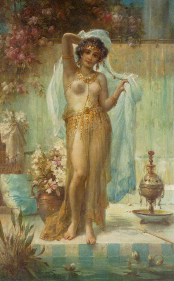 Dancing Beauty by Hans Zatzka, hand-painted oil painting reproduction