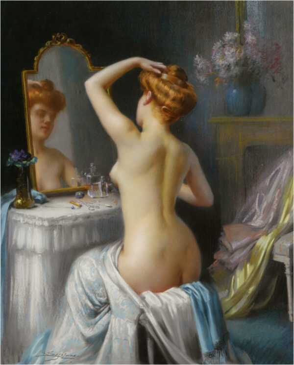 Dans le Boudoir by Delphin Enjolras, hand-painted oil painting reproduction