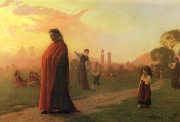 Dante by Jean-Léon Gérôme, hand-painted oil painting reproduction