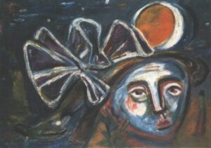 Dark Times VII by Imre Ámos, hand-painted oil painting reproduction