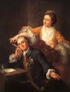 David Garrick And His Wife by William Hogarth, hand-painted oil painting reproduction
