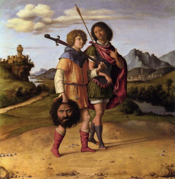 David and Jonathan by Cima da Conegliano, hand-painted oil painting reproduction