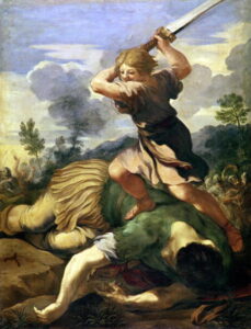 David killing Goliath by Pietro da Cortona, hand-painted oil painting reproduction