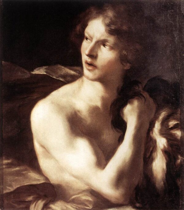 David with the Head of Goliath by Gian Lorenzo Bernini, hand-painted oil painting reproduction