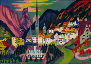 Davos by Ernst Ludwig Kirchner, hand-painted oil painting reproduction