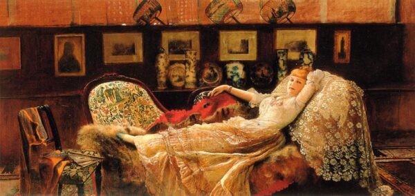 Day Dreams by John Atkinson Grimshaw, hand-painted oil painting reproduction