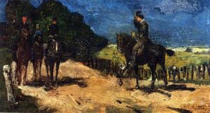 De Wandelrit by George Hendrik Breitner, hand-painted oil painting reproduction