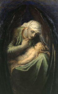 Death Crowning Innocence by George Frederic Watts, hand-painted oil painting reproduction