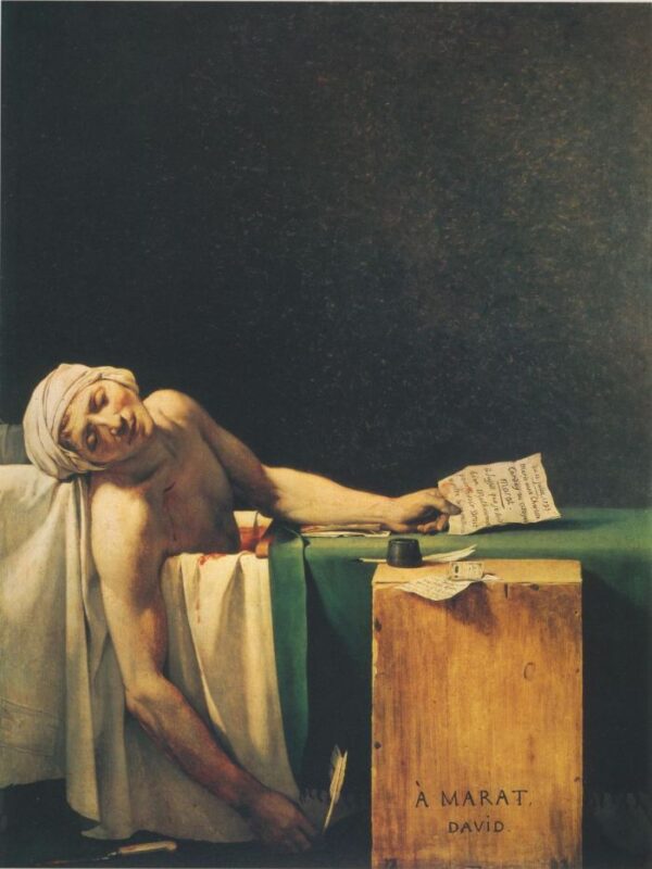 Death Of Marat by Jacques-Louis David, hand-painted oil painting reproduction