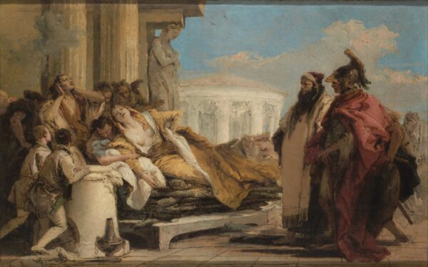 Death of Dido by Giovanni Battista Tiepolo, hand-painted oil painting reproduction