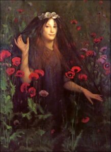 Death the Bride by Thomas Cooper Gotch, hand-painted oil painting reproduction