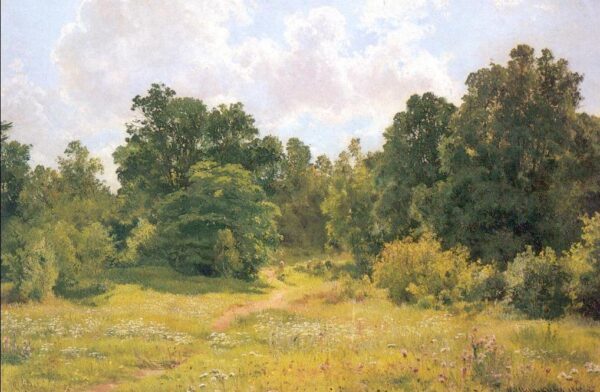 Deciduous Forest Edge by Ivan Shishkin, hand-painted oil painting reproduction