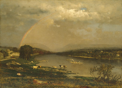 Delaware Water Gap by George Inness, hand-painted oil reproduction