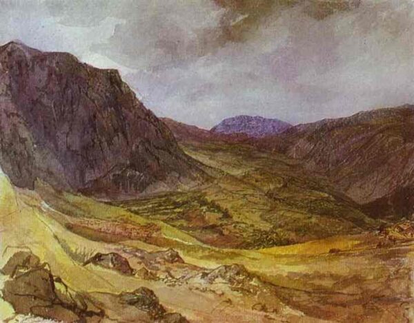 Delphi Valley by Karl Briullov, hand-painted oil painting reproduction