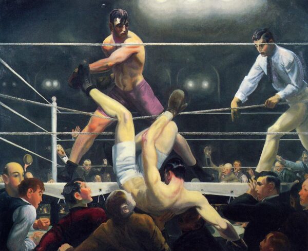 Dempsey and Firpo by George Bellows, hand-painted oil painting reproduction