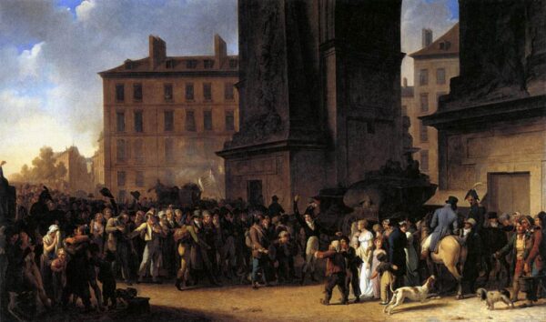 Departure of the Conscripts in 1807 by Louis Leopold Boilly, hand-painted oil painting reproduction
